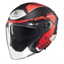 Casque Jet OF515SV Cosmo SV Cruiser B5 Blanc Mat Rouge MT