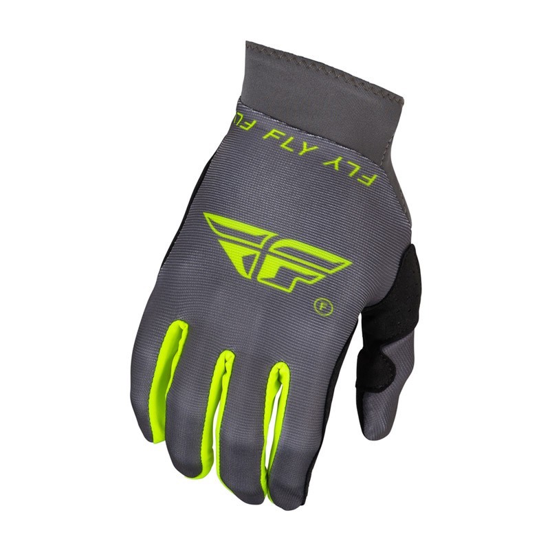 RACING Pro Lite gray and yellow gloves FLY