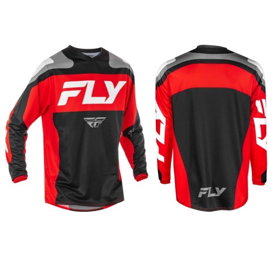 FLY RACING Kinetic SYM Black, Red, and White T-shirt