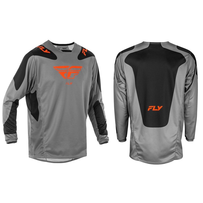 T-shirt FLY RACING Kinetic SYM Gris, orange et noir.