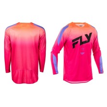 FLY RACING Evolution SYM lavender pink t-shirt