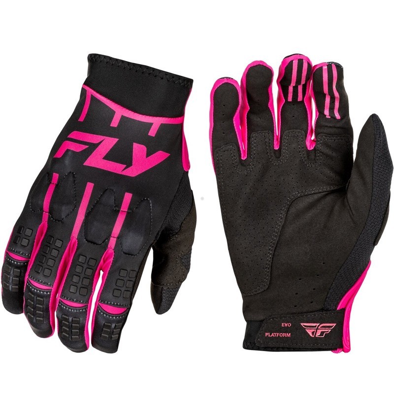 FLY RACING Evolution DST gloves in black and pink