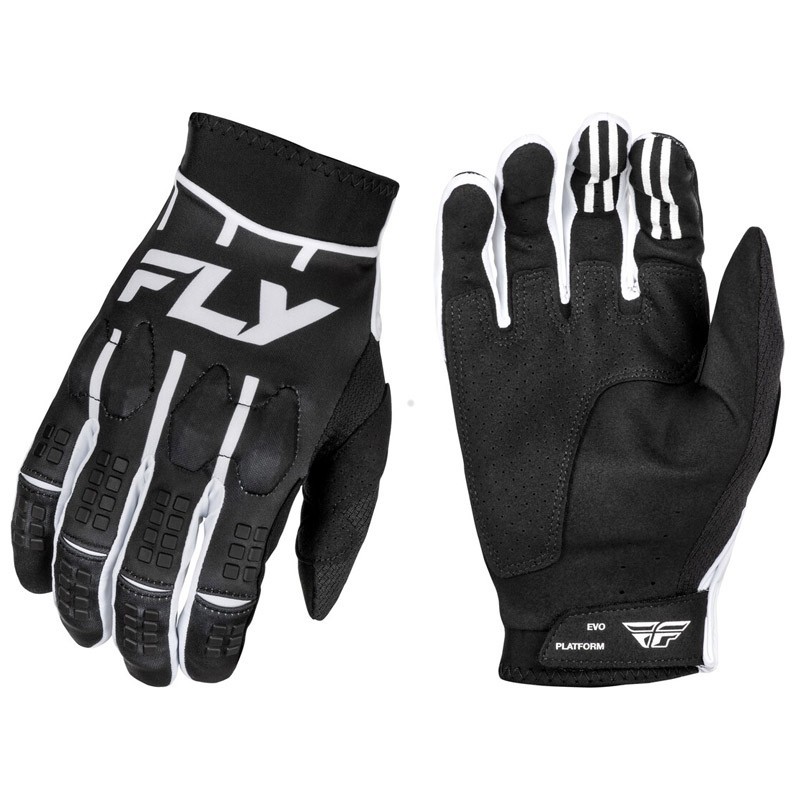 FLY RACING Evolution DST gloves in black and white