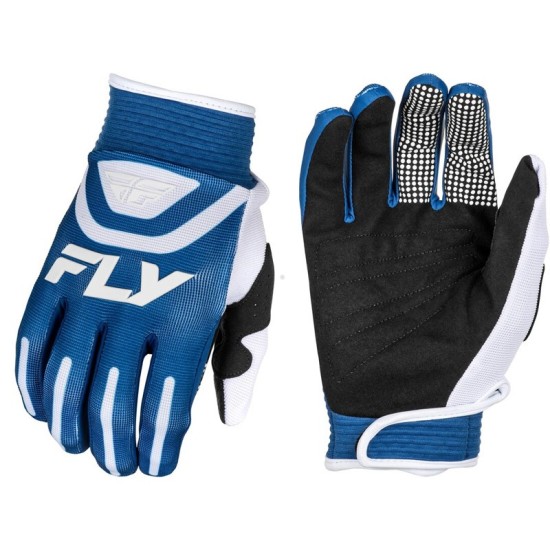 FLY RACING F-16 blue and white gloves