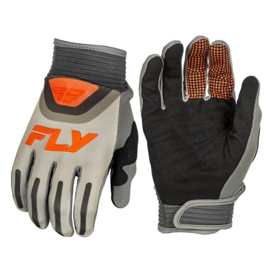 FLY RACING F-16 gloves in gray and orange