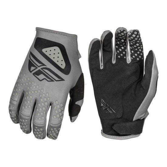 FLY RACING Kinetic SYM gray and black gloves