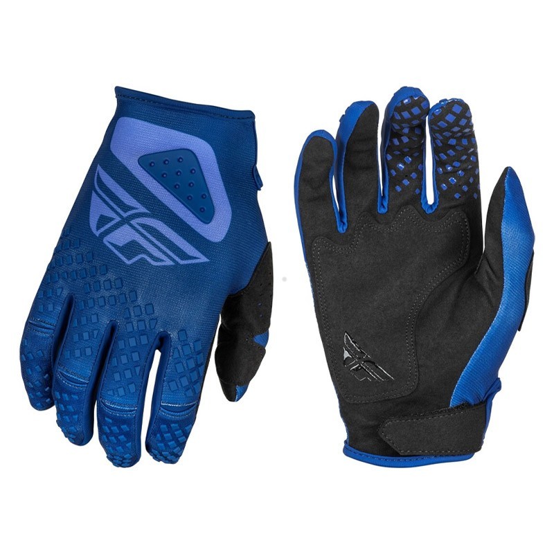 FLY RACING Kinetic SYM blue gloves