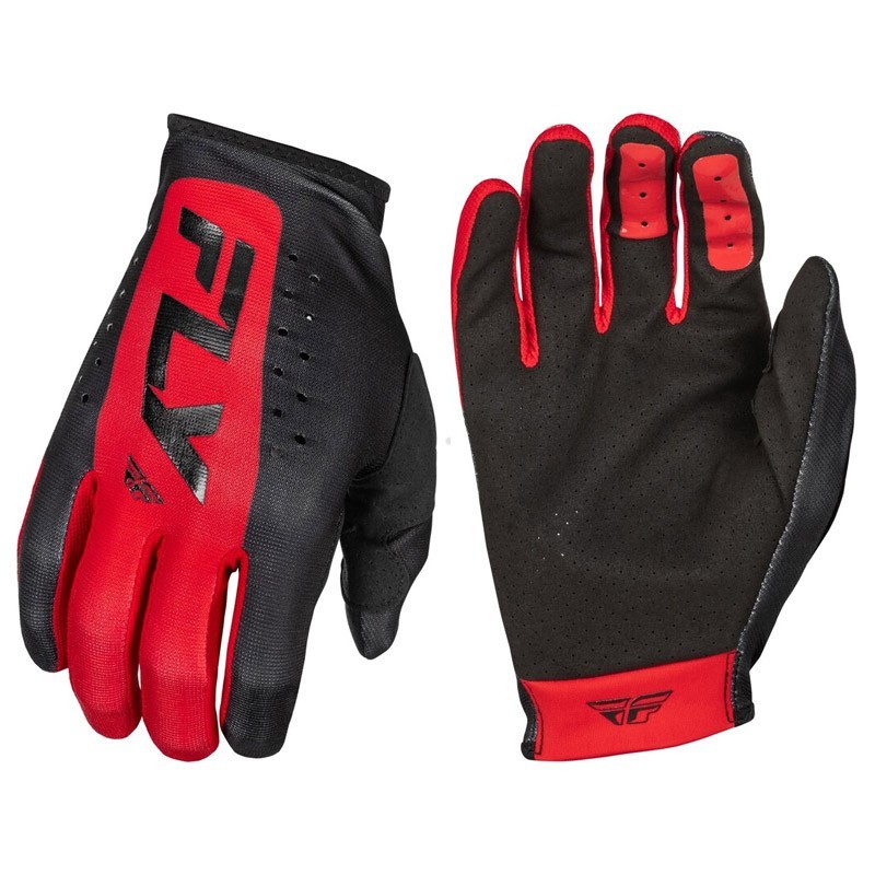 Gants FLY RACING Lite rouge et noir