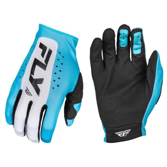 copy of FLY RACING Lite blue and white gloves