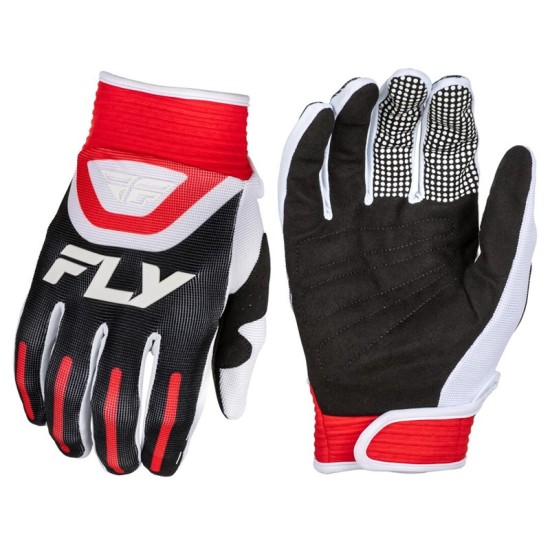 FLY RACING F-16 red and black children's gloves