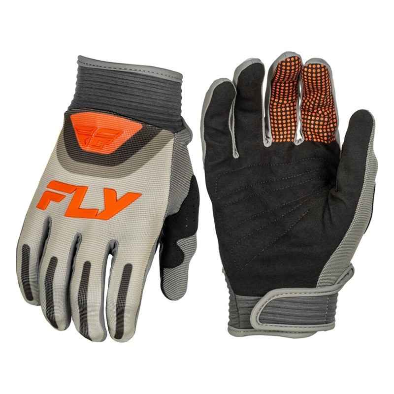 Kids gloves FLY RACING F-16 gray and orange