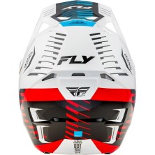 Casque FLY RACING Formula CP Slice blanc rouge et bleu