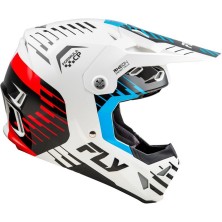 FLY RACING Formula CP Slice white red and blue helmet