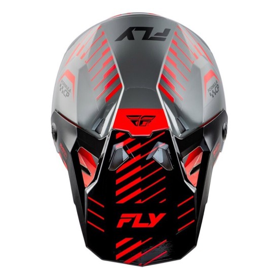 FLY RACING Formula CP Slice helmet gray, red, and black