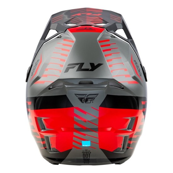 FLY RACING Formula CP Slice helmet gray, red, and black