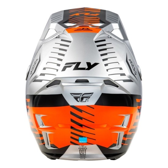 FLY RACING Formula CP helmet gray, orange, and black