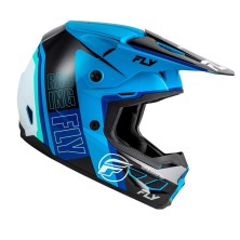 FLY RACING Kinetic Rally blue helmet