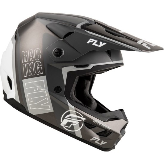 Casque FLY RACING Kinetic Rally gris mat et noir