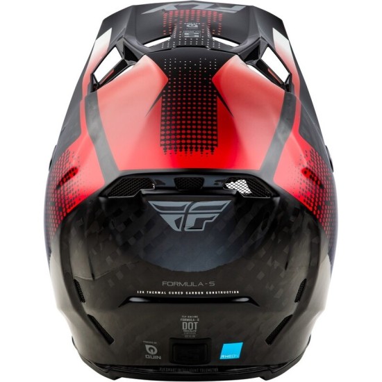 Casque FLY RACING Formula S Carbon Protocol carbone rouge et noir