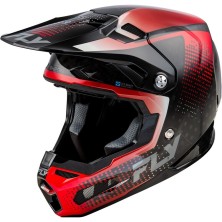 FLY RACING Formula S Carbon helmet red and black