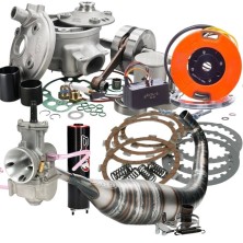 Kit tpr 86cc AM6 étape 4 cylindre 86 + vilo c.44 + carburateur 28 pwk pol. + échappement blaze 90 + embrayages top + rotor