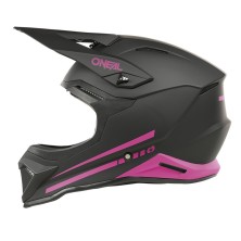 Children's Cross Helmet 1SRS Solid Black and Pink O'Neal