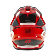 Casque enfant de Cross 1SRS Solide noir et rouge O'Neal