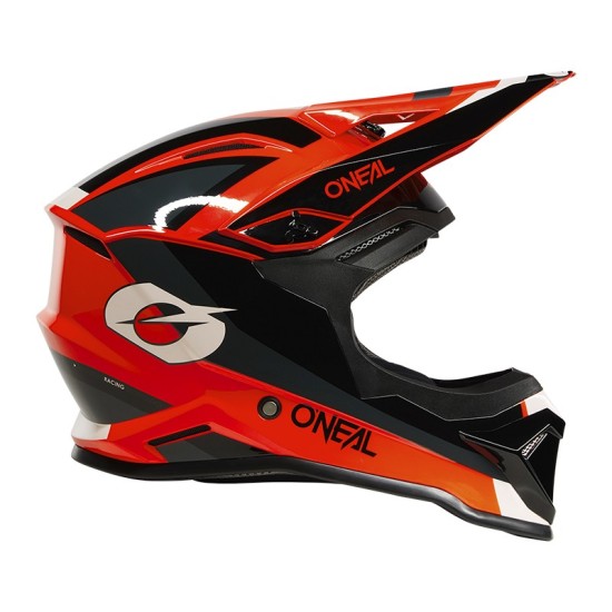 O'Neal 1SRS Solid Black and Red Kids' Cross Helmet