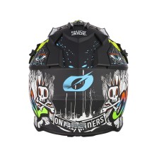 Casque de Cross 2SRS Rancid blanc et noir Glitch O'Neal