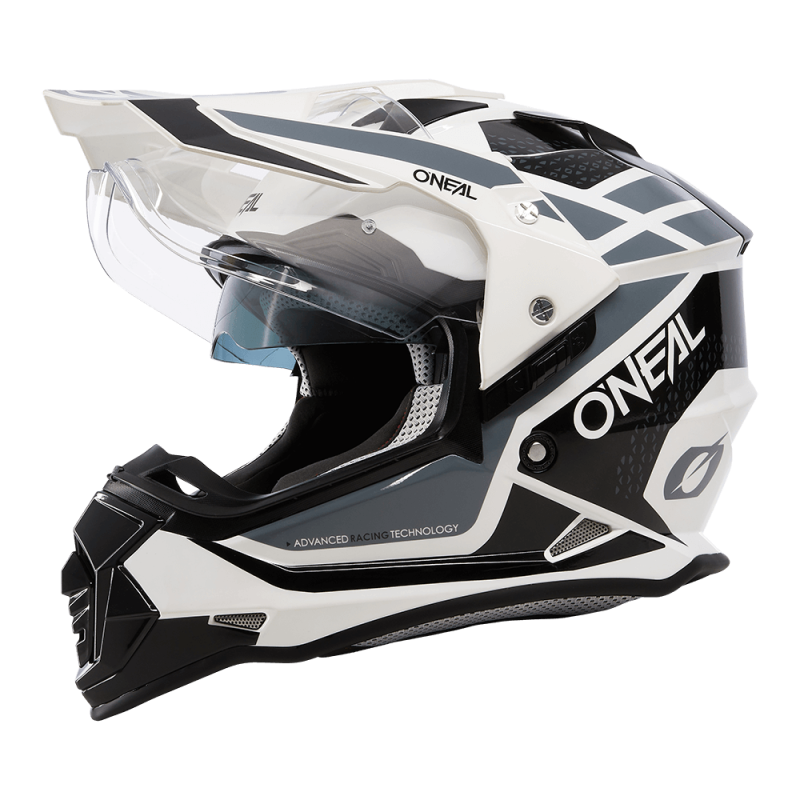 Casco Sierra R banco/negro/gris