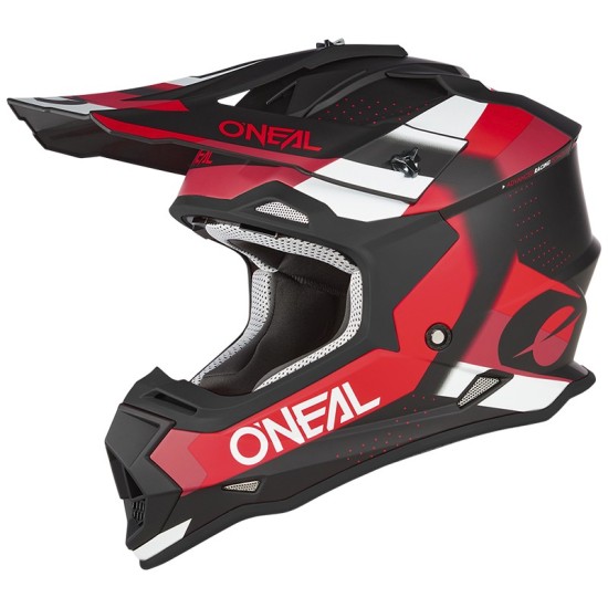 copy of O'Neal 2SRS Spyde black, gray, and fluorescent Cross helmet