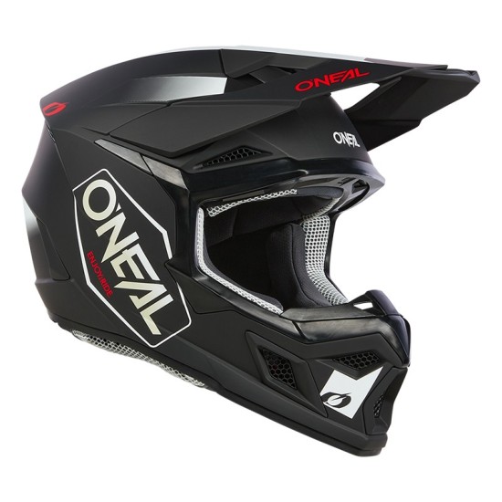 Casque de Cross 3SRS Hexx noir, blanc et rouge O'Neal