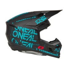 Casque de Cross 3SRS Static noir et bleu O'Neal