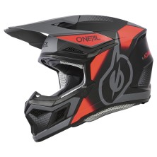 3SRS Vision black and red Cross Helmet O'Neal