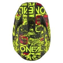 O'Neal 3SRS Attack black and fluorescent children's cross helmet