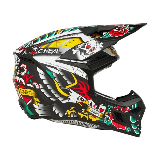 3SRS Inked Multi O'Neal Kids' Cross Helmet