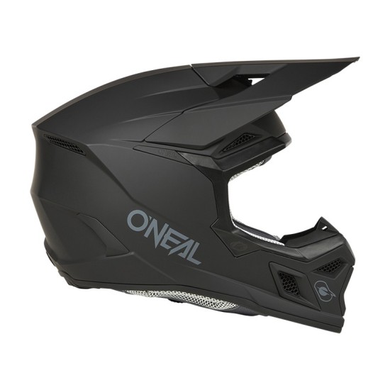 O'Neal Solid Black 3SRS Children's Cross Helmet