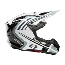 5SRS Polyacrylite Cross Helmet in black and white by O'Neal