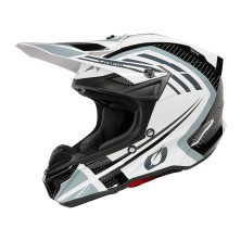 Casque de Cross 5SRS Polyacrylite Spike blanc et noir O'Neal