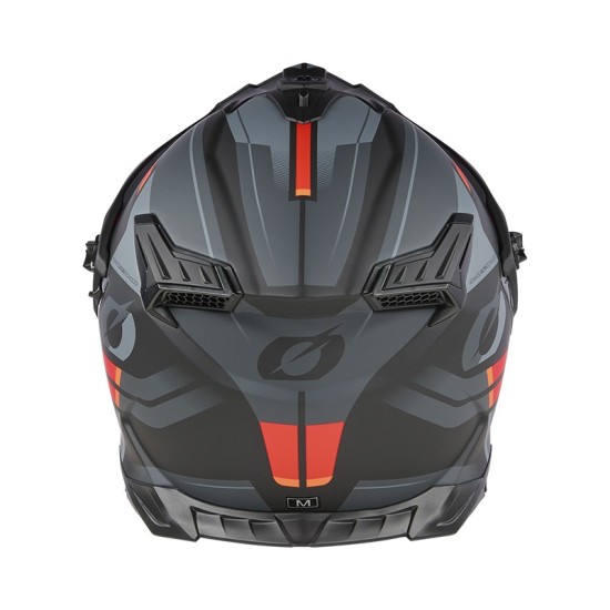 O'Neal A-SRS Solid Black and Red Helmet