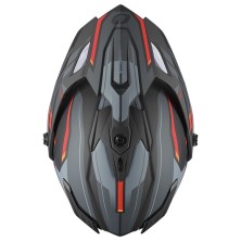 O'Neal A-SRS Solid Black and Red Helmet