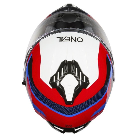 CHALLENGER Exo red and blue helmet O'Neal