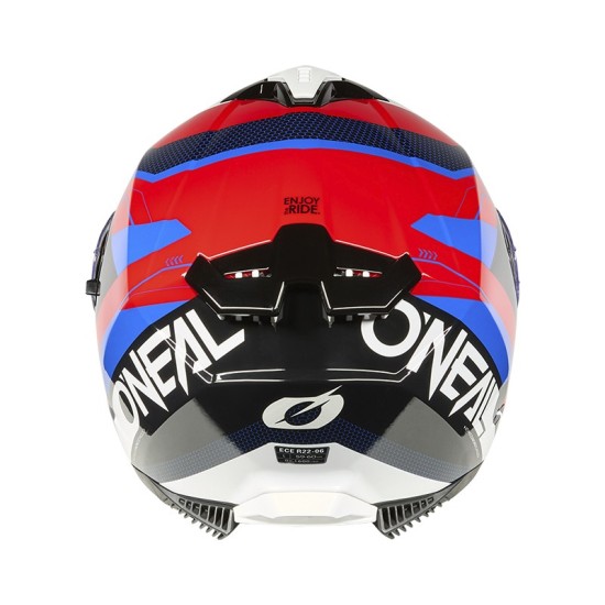 CHALLENGER Exo red and blue helmet O'Neal