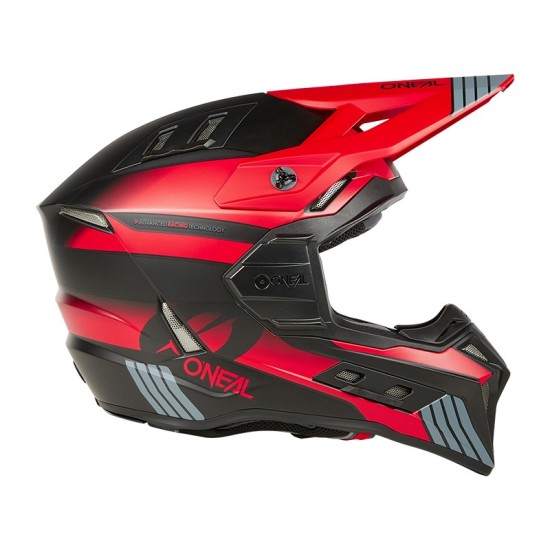 Casque de Cross EX-SRS HITCH noir et rouge O'Neal