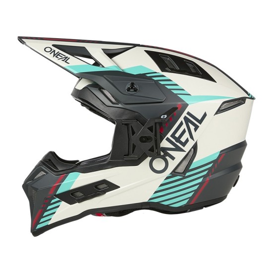 Casque de Cross EX-SRS HITCH gris et bleu O'Neal