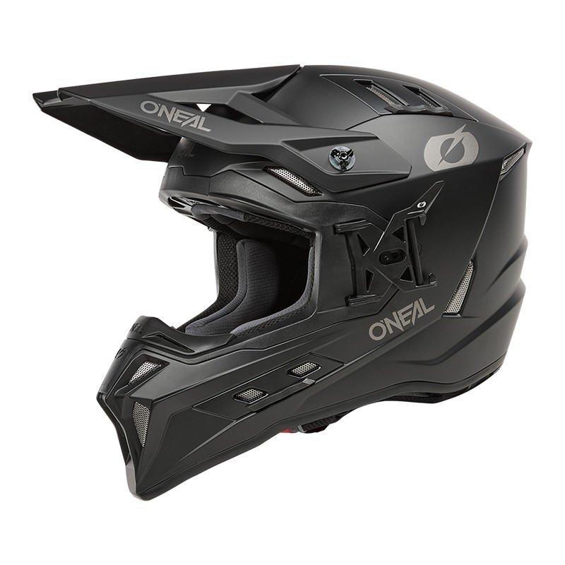 O'Neal EX-SRS Solid Black Cross Helmet