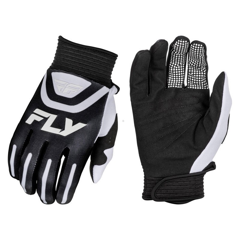 copy of FLY RACING F-16 gloves in black and white