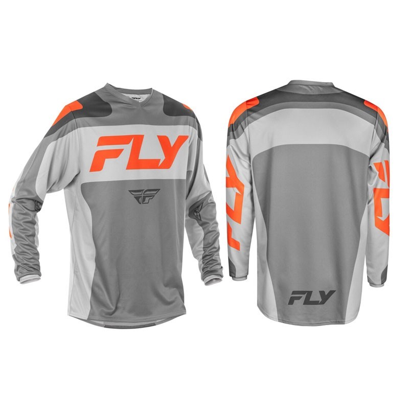 FLY RACING F-16 gray and orange t-shirt