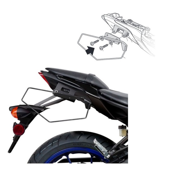 Supports de sacoches latéraux semi-rigides SHAD Yamaha MT07 13-19