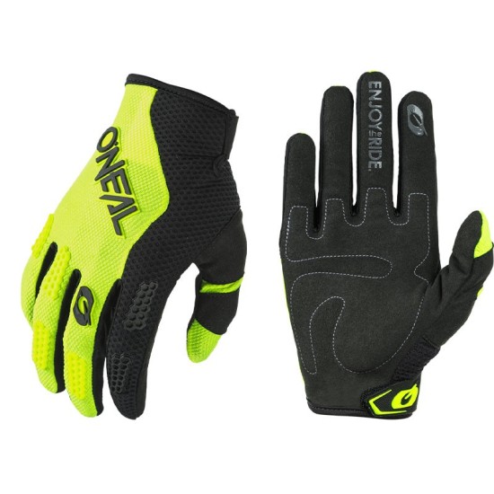 O'neal Element yellow fluorescent and black gloves